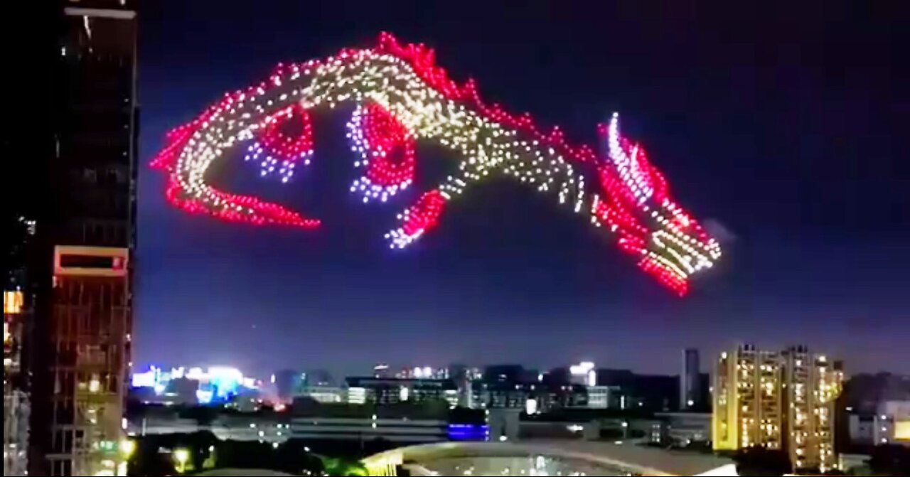 China new year drone show 2041